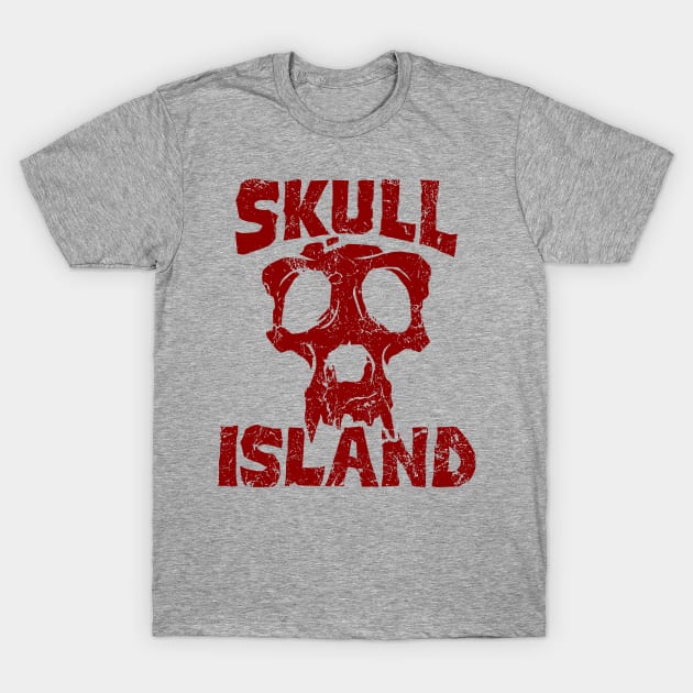 Skull Island Grunge Logo T-Shirt by Vault Emporium